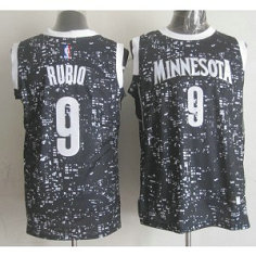 NBA Spurs 9 Tony Parker Black City Luminous Men Jersey