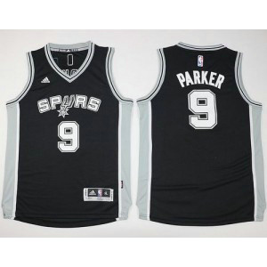 NBA Spurs 9 Tony Parker Black Youth Jersey
