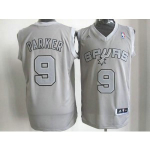 NBA Spurs 9 Tony Parker Grey Big Color Men Jersey