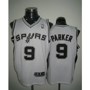 NBA Spurs 9 Tony Parker White Revolution 30 Men Jerseys
