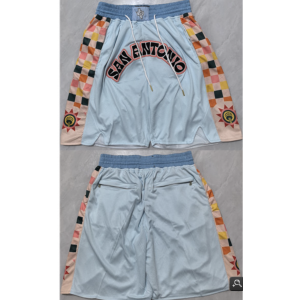 NBA Spurs Light Blue City Edition Shorts (Run Small)