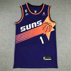 NBA Suns 1 Booker Purple Nike Men Jersey