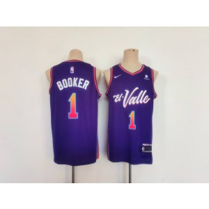 NBA Suns 1 Booker Purple Nike Youth Jersey