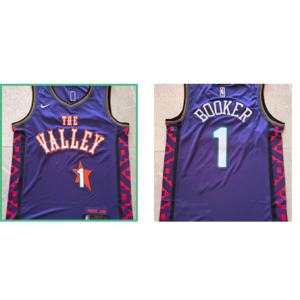 NBA Suns 1 Boorker Purple 2024 City Nike Men Jersey