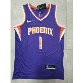 NBA Suns 1 Devin Booker 75th Anniversary Men Jersey