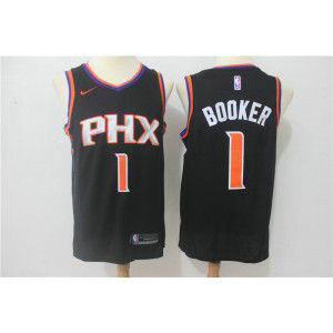 NBA Suns 1 Devin Booker Black Nike Swingman Men Jersey 1