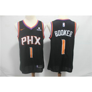 NBA Suns 1 Devin Booker Black Nike Swingman Men Jersey