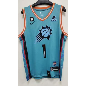 NBA Suns 1 Devin Booker Blue 2022-23 City Nike Men Jersey