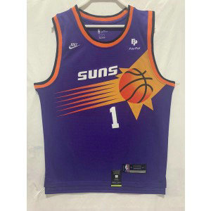 NBA Suns 1 Devin Booker Blue Nike Men Jersey