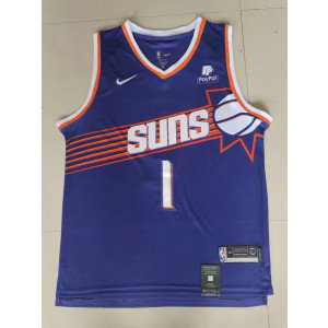 NBA Suns 1 Devin Booker Purple 2023 New Nike Men Jersey
