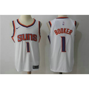 NBA Suns 1 Devin Booker Swingman White Nike Men Jersey