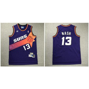 NBA Suns 13 Steve Nash Purple Hardwood Classics Men Jersey