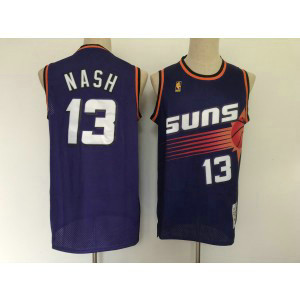 NBA Suns 13 Steve Nash Purple Men Jersey
