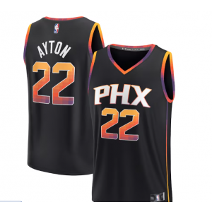 NBA Suns 22 Deandre Ayton Black Men Jersey