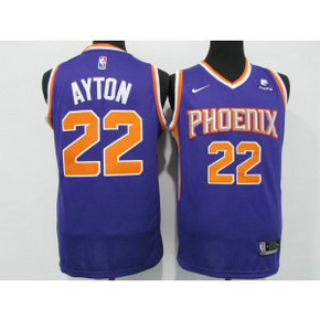 NBA Suns 22 Deandre Ayton Blue 2021 New Men Jersey