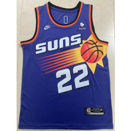 NBA Suns 22 Deandre Ayton Blue Nike Men Jersey