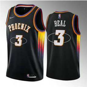 NBA Suns 3 Bradley Beal Black Statement Edition Nike Men Jersey