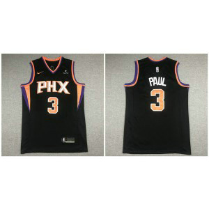NBA Suns 3 Chris Paul Black 2021 New Men Jersey