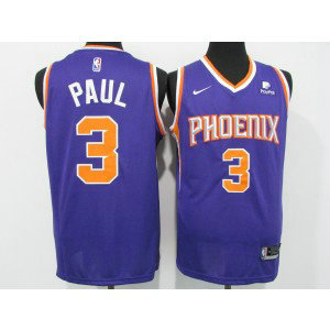 NBA Suns 3 Chris Paul Blue 2021 New Men Jersey