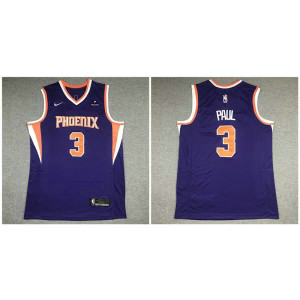 NBA Suns 3 Chris Paul Blue 2021 New Men Jersey 1