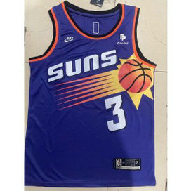 NBA Suns 3 Chris Paul Purple Nike Men Jersey