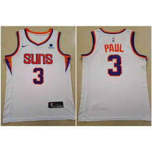NBA Suns 3 Chris Paul White 2021 New Nike Men Jersey
