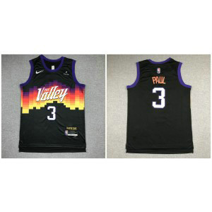 NBA Suns 3 Paul Black 75th Anniversary Men Jersey