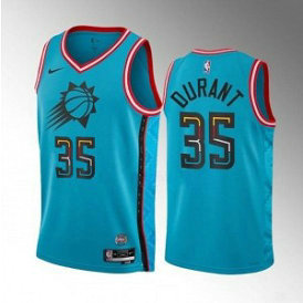 NBA Suns 35 Kevin Durant Blue 2022-23 City Nike Men Jersey