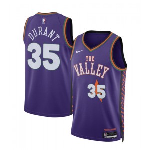 NBA Suns 35 Kevin Durant Purple 2024 City Nike Men Jersey