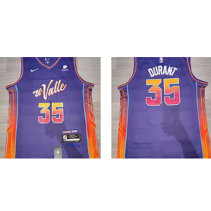 NBA Suns 35 Kevin Durant Purple 2024 City Nike Men Jersey