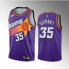 NBA Suns 35 Kevin Durant Purple Nike Men Jersey