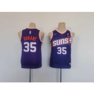 NBA Suns 35 Kevin Durant Purple Nike Youth Jersey