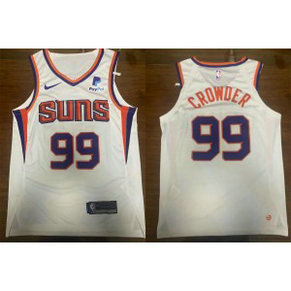 NBA Suns 99 Jae Crowder White New AU Style Men Jersey