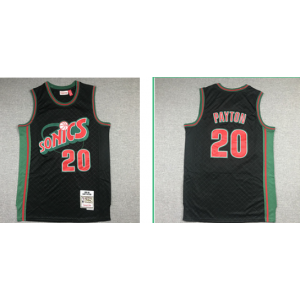 NBA Supersonics 20 Gary Payton Black Men Jersey