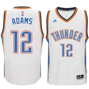 NBA Thunder 12 Steven Adams White Revolution 30 Men Jersey