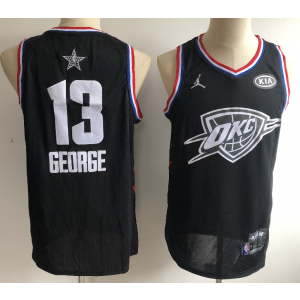 NBA Thunder 13 Paul George Black 2019 All-Star Game Men Jersey
