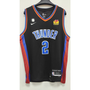 NBA Thunder 2 Shai Gilgeous-Alexander 2022-23 City Black Nike Men Jersey
