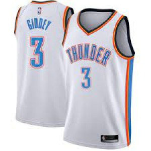 NBA Thunder 3 City Giddey White Men Jersey