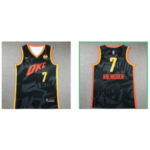 NBA Thunder 7 Chet Holmgren City Nike Men Jersey