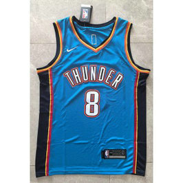 NBA Thunder 8 Williams Blue Nike Men Jersey