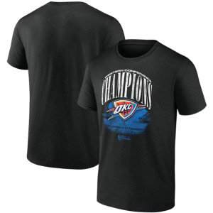 NBA Thunder Black 2025 Western Conference Champions Box Out T-Shirt
