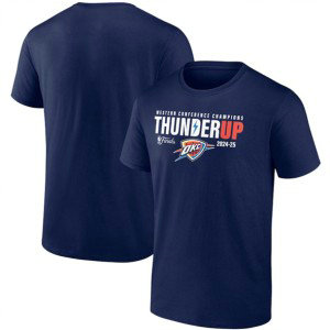 NBA Thunder Navy 2025 Western Conference Champions Hometown Collection T-Shirt