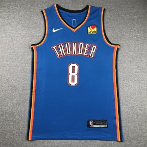 NBA Thunders 8 Williams Blue Nike Men Jersey