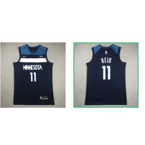 NBA Timberwolves 11 Naz-Reid Blue Nike Men Jersey
