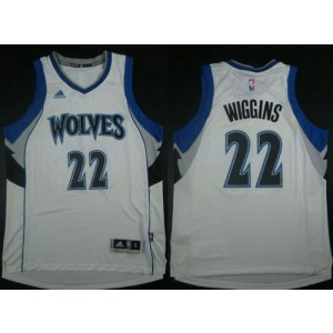 NBA Timberwolves 22 Andrew Wiggins White Revolution 30 Men Jersey