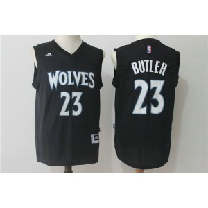 NBA Timberwolves 23 Jimmy Butler Alternate Black Men Jersey