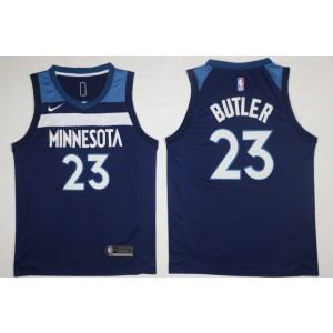 NBA Timberwolves 23 Jimmy Butler Blue Nike Men Jersey