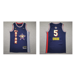 NBA Timberwolves 5 Edwards Blue 2025 All Star Jordan Men Jersey