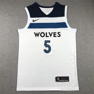 NBA Timberwolves 5 Edwards White Nike Men Jersey