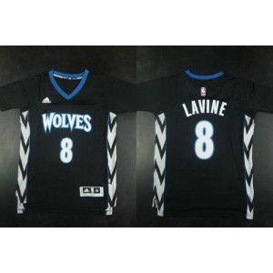 NBA Timberwolves 8 Zach LaVine Black Alternate Men Jersey